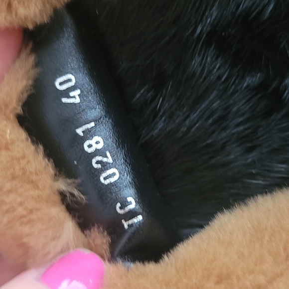 LOUIS VUITTON AUTHENTIC BLACK BROWN MINK LEATHER MULE MONOGRAM EMBOSSED 10 US 40 - Picture 6 of 17